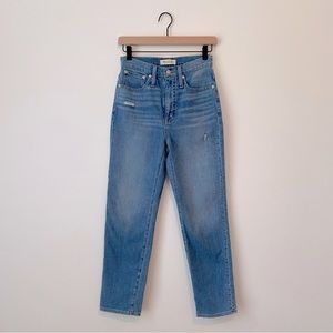 Madewell Classic Straight Jean High Rise Light Wash size 25